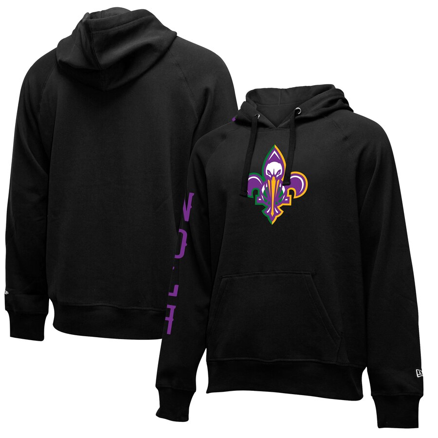 NBA New Orleans Pelicans New Era 201920 City Edition Pullover Hoodie Black->new orleans pelicans->NBA Jersey